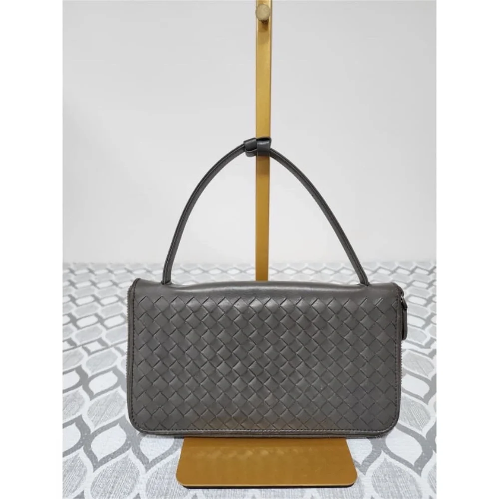 Authentic Bottega Veneta Intrecciato Leather Travel Organizer Grey - Picture 14 of 14
